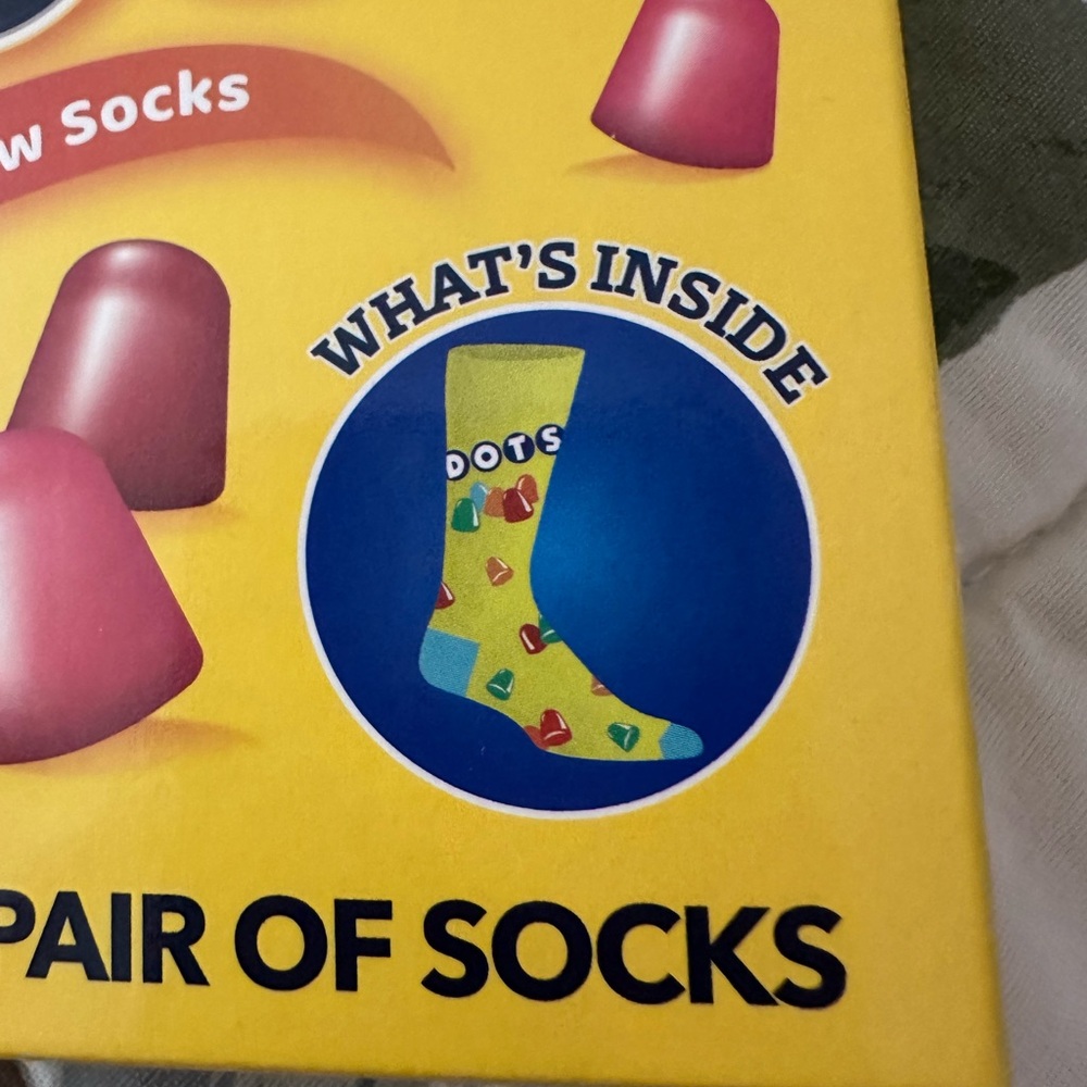 🌵3/$15 DOTS 1 pair of crew unisex socks in a box (see description)